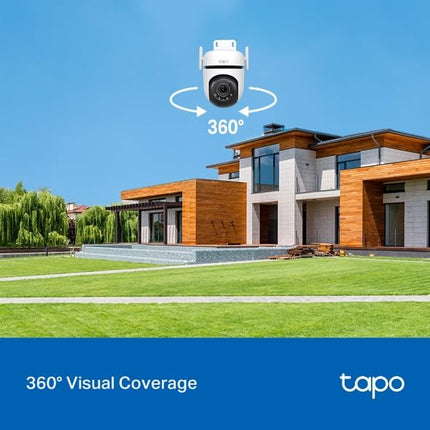 Tapo 2K 4MP Pan/Tilt Outdoor Wired Wi-Fi Security Camera, C520WS