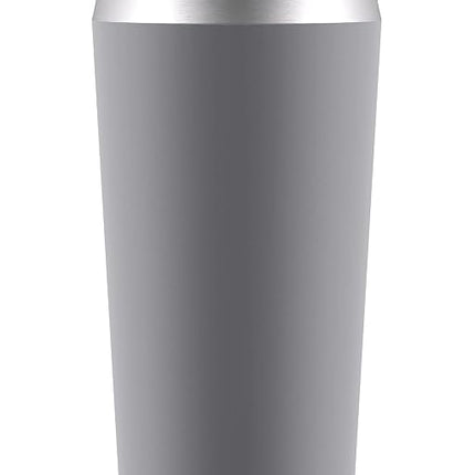 Vaso Ello Beacon de acero inoxidable con aislamiento al vacío con popote opcional, 24 oz, gris