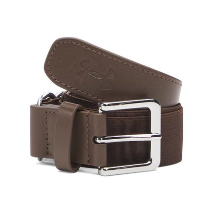 Under Armour Boys' Baseball Belt, (230) Gridiron Brown/Gridiron Brown/Gridiron Brown, One Size Fits All