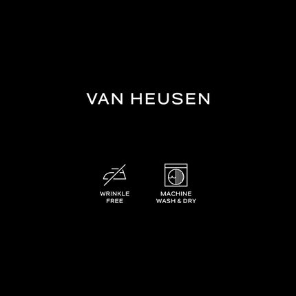 Van Heusen Men's Dress Shirt Fitted Poplin Solid, Persian Blue, 17" Neck 32"-33" Sleeve