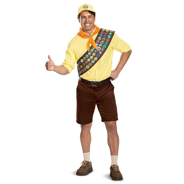 Disguise Men's Disney Pixar Up Russell Costume Accessory Kit, Adult Size, Multicolor