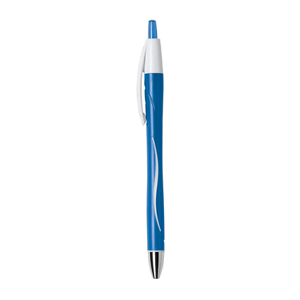 Exact BIC-Atlantis Retractable Ballpoint Pen Fine Tip 0.7 mm Pack of 12 BIC-Count Blue