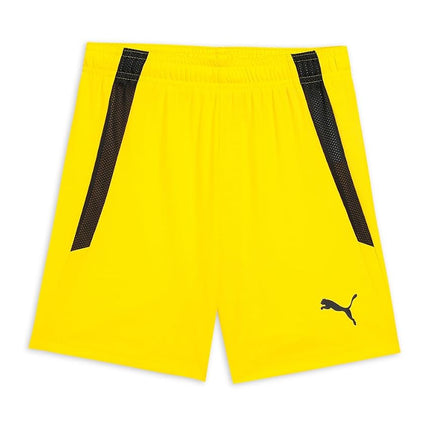 PUMA Kids' TeamLIGA Shorts, Cyber Yellow Black, Sm