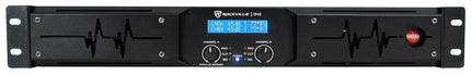Amplificador Rockville D12 Clase D de 2 canales, 5000 W de pico / 1400 W RMS, ideal para sonido en vivo, audio profesional y DJs