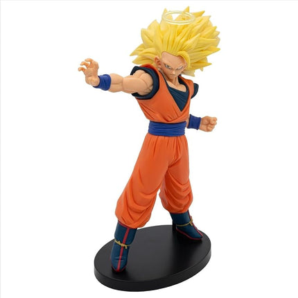 BANPRESTO Goku Super Saiyan 3 (Vs Majin Buu) Dragon Ball Z - Match Makers, 17 cm, Multicoloured, BP29078P, Ideal for Anime Fans