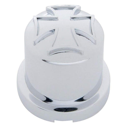 United Pacific 10590 Chrome Plastic 7/16 Inch X 3/4 Inch Iron Cross Nut Cover