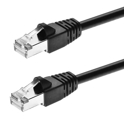 Monoprice Cat6A 3ft Black Patch Cable Double Shiel