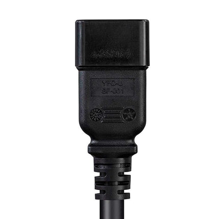 Monoprice 135059 Heavy Duty Extension Cord - IEC 60320 C20 to IEC 60320 C19 12AWG 20A/2500W SJTW 250V Black 6ft