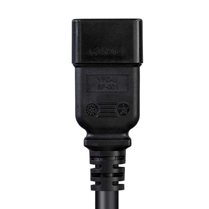 Monoprice 135059 Heavy Duty Extension Cord - IEC 60320 C20 to IEC 60320 C19 12AWG 20A/2500W SJTW 250V Black 6ft