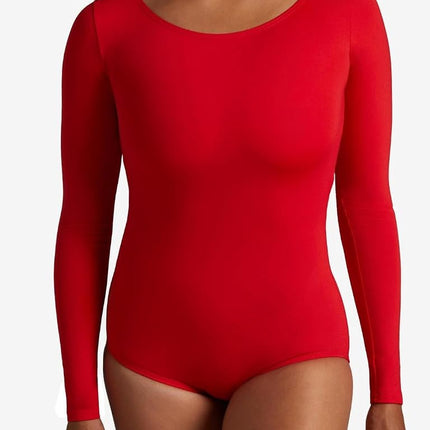 Capezio Women's Long Sleeve Leotard, Red, S
