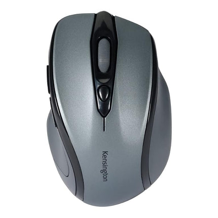 Kensington Pro Fit Wireless Mouse - Mid-Sized 5-Button Optical Home Office Wireless Mouse with Ergonomic Right-Handed Shape and Plug & Play Set Up - Compatible with Windows & MacOS - Grey