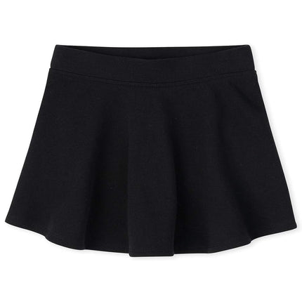 Jupe-short en molleton éponge actif pour filles The Children's Place, noir, taille XX-Large