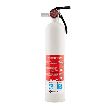 First Alert Fire Extinguisher for Car & Marine Use, UL Rated 10-B:C, AUTOMAR10 FE10GR, White, 1-Pack