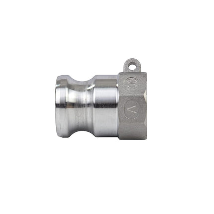 Quafwia Aluminum Cam Lock Fittings (Part A) Cam Groove Hose Fitting Camlock Fittings Male Adapter NPT Thread (1")