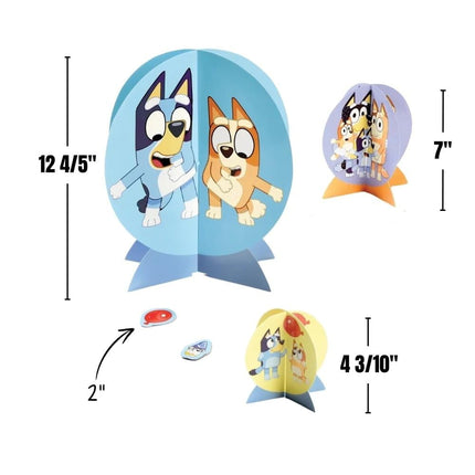 Bluey Table Centerpiece Kit - 27 Piece Set - Perfect Party Essential for Themed Parties & Events