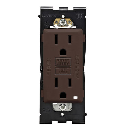 Leviton 15 Amp Renu Self-Test Tamper-Resistant GFCI Outlet, RGF15-WB, Walnut Bark