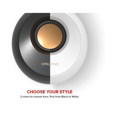 CREATIVE Pebble 2.0 USB-Powered Desktop Speakers with Far-Field Drivers and Passive Radiators for Pcs and Laptops (Black)