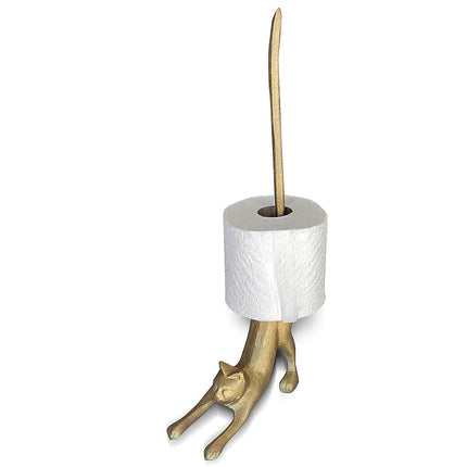 WallCharmers Gold Paper Towel Holder, Metal Toilet
