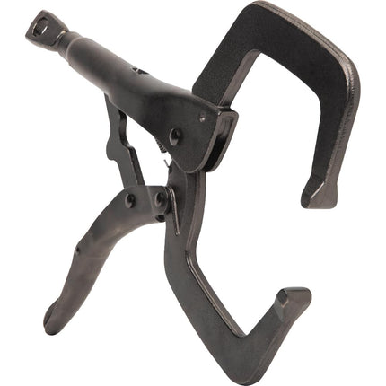 Klein Tools 38632 C-Clamp Locking Pliers with Standard Jaws, Intuitive Thumb Knob, Adjustable Clamp for Home, Shop, Woodworking, 11-Inch