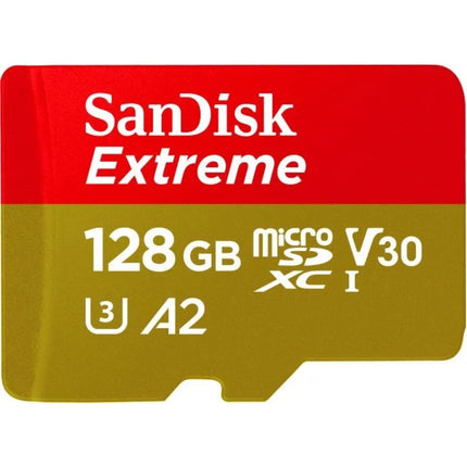 SanDisk Extreme microSD UHS I Card 128GB to 4K Vid
