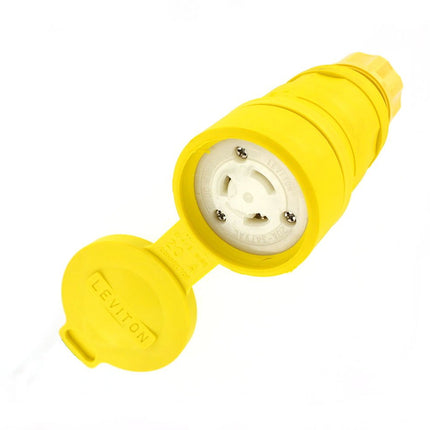 Leviton Connector, 20 Amp, 347 Volt, Locking Blade