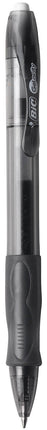 Bolígrafo de gel retráctil Bic Gel-ocity, punta mediana (0.7 mm), negro, 4 unidades