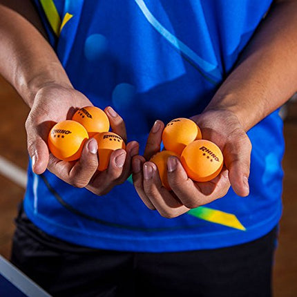 Champion Sports 3 Star Table Tennis Ball Pack, Tournament Size - Orange Ping Pong Balls, 38 Set - CTTA and ITTA Approved