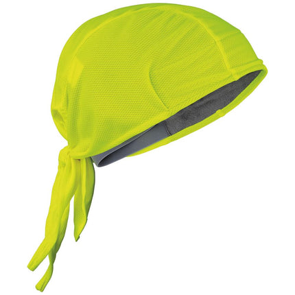 KLEIN TOOLS 60546 Cooling Do Rag, Sweat Wicking Under Helmet Skull Cap in High-Visibility Yellow, 2-Pack