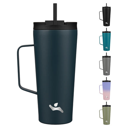 Konokyo Insulated Tumbler with Handle and Straw, 2