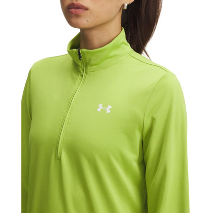 Under Armour Women's Tech Quarter Zip, (326) Green Vibe / / White, M