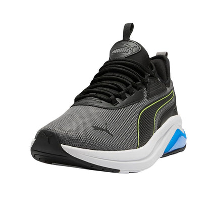 Puma Men's Amplifier Sneaker, Wide-Cool Dark Gray-Electric Lime-Puma Black-Puma Team Royal, 11 Wide