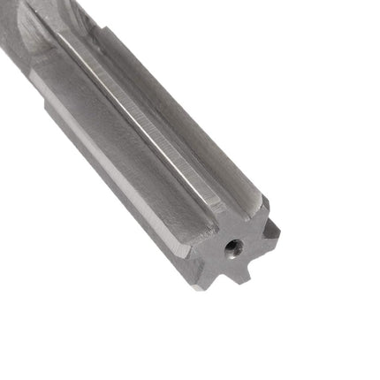uxcell Chucking Reamer 19mm, H7 HSS Lathe Machine Reamer 6 Straight Flutes, Round Shank Milling Cutting Tool, Metric Reaming Drill Bit for Stainless Steel Metal Hole