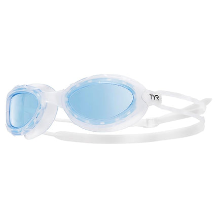 TYR Unisex Adult Nest Pro Performance Goggles - Blue/Clear/Clear, Medium