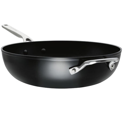 KitchenAid Hard-Anodized Nonstick Stir Fry Pan/Wok, 12.25-Inch, Matte Black