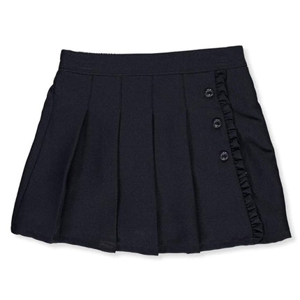 Nautica Girls' School Uniform Pleated Pull-on Scoo