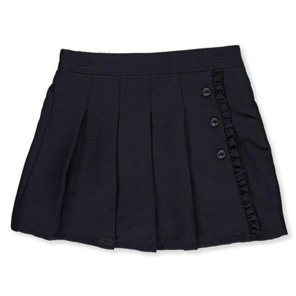 Nautica Girls' School Uniform Pleated Pull-on Scoo