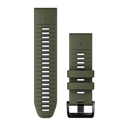 Garmin 26mm QuickFit watch band, Silicone, Moss/Gr