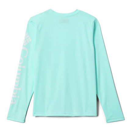 Columbia Sportswear Boy's Terminal Tackle Long Sleeve Tee, Gulf Stream, Large