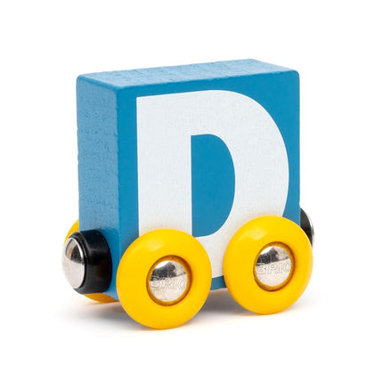 BRIO – Letter Train D | Wooden Train Set Accessory Toy for Kids Age 2 Years Up