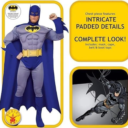 Rubies Official Batman Deluxe, Adult Costume - Medium Halloween