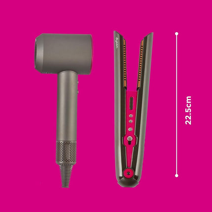 Casdon Dyson Toys. Supersonic and Corrale Deluxe Styling Set. Toy Straightener and Hairdryer with Real Function. Features Interactive Lights and Sounds. For Children Aged 3+