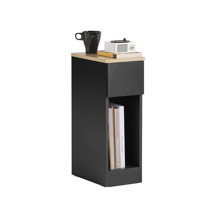 SoBuy Slim Bedside Table 20cm Wide with Drawer & O