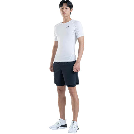Under Armour Mens UA HG Armour Comp SS, short-sleeved sports t-shirt for men, comfortable and lightweight gym clothes for workouts