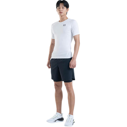 Under Armour Mens UA HG Armour Comp SS, short-sleeved sports t-shirt for men, comfortable and lightweight gym clothes for workouts