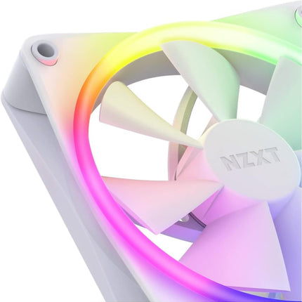 NZXT F120 RGB Triple Pack - 3x 120mm PWM RGB Fans + Hub - White