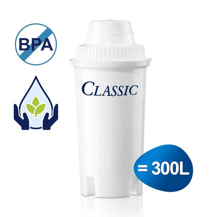 BRITA Classic replacement water filter cartridges, reduce chlorine, limescale and impurities - 3 pack