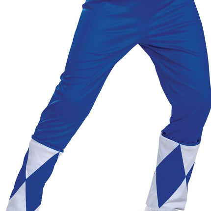 DISGUISE Official Blue Power Rangers Costume Kids, Power Rangers Fancy Dress Up Outfit for Boys Children Book Day Week Costume for Kids S