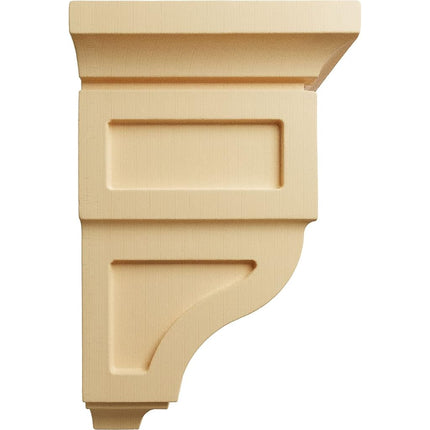 Ekena CORW03X03X06RYMA 3 1/2-Inch Width x 3 3/4-Inch Depth x 6-Inch Height Mini Reyes Wood Corbel - Maple