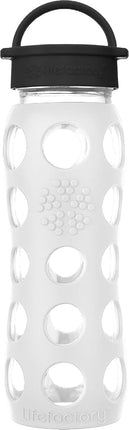 Lifefactory Glass Hydration Bottle Artctic White 6