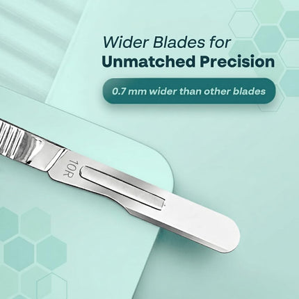 DermaTwist 10R Blades Dermaplaning 100-Pack Sterile Dermaplaning Razors for Women Face â 10R Dermaplane Blades for face